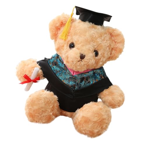 IMIKEYA Dr. Bärenpuppe lauch Kuscheltier Abschlussfeier Plüschbär Abschlussgeschenk Abschluss Ihr Abschluss Bär Glückwunschgeschenke für Frauen Glückwunschgeschenke 2023 PP Baumwolle von IMIKEYA