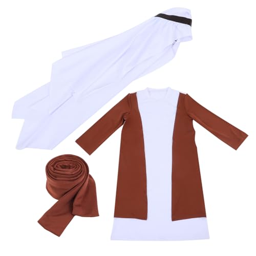 IMIKEYA Dubai Shepherd-Kleidung Jedi-Kostüm für Halloween-Hirtenstab biblisches Kostüm Hirtenkostüm für Schäferkostüm Biblische Kostüme für Polyester IMIKEYA Dubai Shepherd-Kleidung Jedi-Kostüm für Halloween-Hirtenstab biblisches Kostüm Hirtenkostüm für Schäferkostüm Biblische Kostüme für Polyester von IMIKEYA