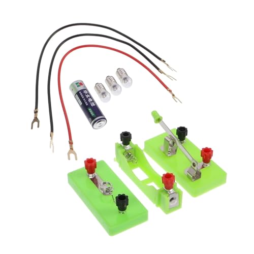 IMIKEYA Einfacher Elektrischer Lampenhalter Schraubsockel Physik Experimentierset für Grundschule Stromkreis Lernspielzeug zur Elektrizitätslehre und Praktischen Schulprojekten von IMIKEYA