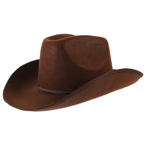 IMIKEYA Einfarbiger Damen Cowboyhut Western Cowboy Hut Mit Zugband Für Kostümpartys Halloween Und Rollenspiele IMIKEYA Einfarbiger Damen Cowboyhut Western Cowboy Hut Mit Zugband Für Kostümpartys Halloween Und Rollenspiele von IMIKEYA