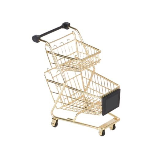 IMIKEYA Einkaufswagen Spielzeugkarren Kinderspielzeug Trolley Rollenspielwagen Mini Einkaufswagen Golden IMIKEYA Einkaufswagen Spielzeugkarren Kinderspielzeug Trolley Rollenspielwagen Mini Einkaufswagen Golden von IMIKEYA