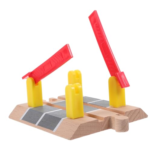 IMIKEYA Eisenbahnschienenzubehör Autodekor Autospielzeug Kinderspielzeug Autoschienen Autos Spielzeugeisenbahn Straßensperre Spielbarrikade Modelleisenbahnzubehör Modell Für von IMIKEYA