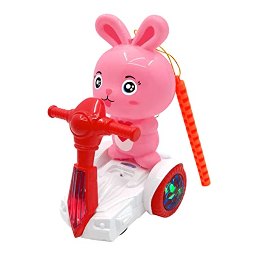 IMIKEYA Elektrisches Kaninchen Für Musiklaterne Mit Lichtern Leuchtendes Kaninchen Für Kleinkinder Für Früherziehung Und Spielspaß von IMIKEYA