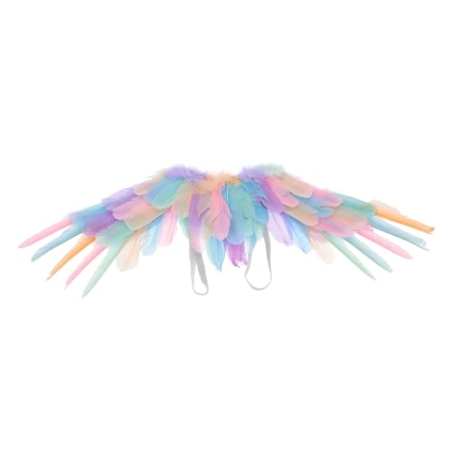IMIKEYA Engelsflügel Kostüm Federn Leichtes Cosplay Performance Flügel Kleiner Fairy Wing für Halloween Fasching Karneval Party von IMIKEYA
