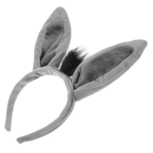 IMIKEYA Esel Stirnband Tierkopfschmuck Festival-Stirnband das Kostüm Haustierkopf Eselsohren-Haarband für Party Nase Wolf Halloween-Accessoires tierischer Kopfschmuck Plastik Grey IMIKEYA Esel Stirnband Tierkopfschmuck Festival-Stirnband das Kostüm Haustierkopf Eselsohren-Haarband für Party Nase Wolf Halloween-Accessoires tierischer Kopfschmuck Plastik Grey von IMIKEYA