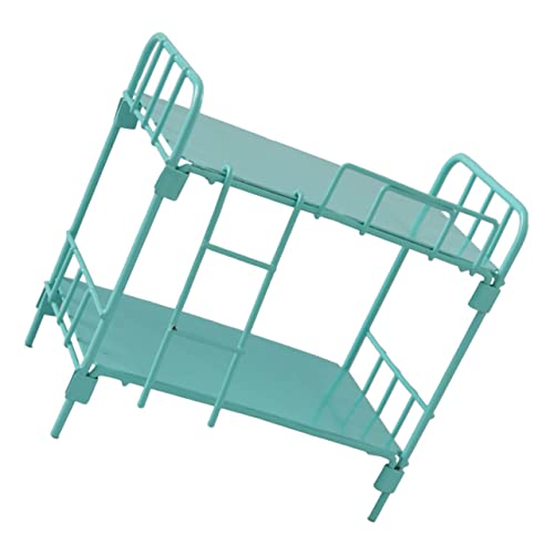 IMIKEYA Etagenbett Mini Form Puppenhausmöbel Puppenhausmöbel Metall Puppenbett Puppenschlafzimmer Spielset Mini Etagenbett Mini Bett Für Puppen Miniatur Puppen Etagenbett von IMIKEYA