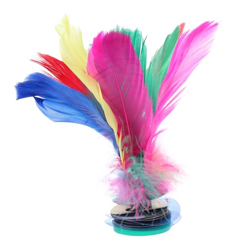 IMIKEYA Farbenfrohe Gänsefeder Shuttlecock Federball treten Federbälle Badminton Bunter Hühnerfederfederball Kick Federball Chinesisch Jianzi Bunte chinesische Jianzi Gänsefedern IMIKEYA Farbenfrohe Gänsefeder Shuttlecock Federball treten Federbälle Badminton Bunter Hühnerfederfederball Kick Federball Chinesisch Jianzi Bunte chinesische Jianzi Gänsefedern von IMIKEYA