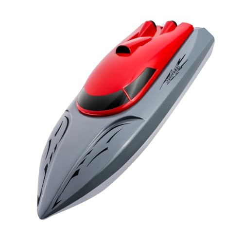 IMIKEYA Fernbedienung Rennboot Elektrisches Wasserdichtes Rc Boot Für Erwachsene Wiederaufladbar Wasser Für Pools Und Sommerabenteuer Rote Version von IMIKEYA