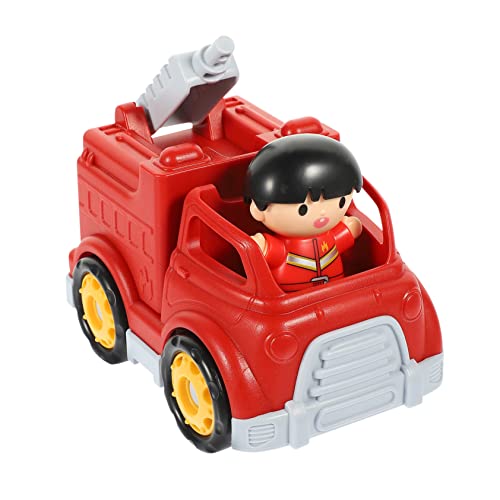 IMIKEYA Feuerwehrauto Kinderspielzeug -Feuerwehrauto Modell Feuerwehrauto Cartoon-Feuerwehrauto Trägheits-feuerlöschfahrzeug Feuerwehrspielzeug Abs Rot IMIKEYA Feuerwehrauto Kinderspielzeug -Feuerwehrauto Modell Feuerwehrauto Cartoon-Feuerwehrauto Trägheits-feuerlöschfahrzeug Feuerwehrspielzeug Abs Rot von IMIKEYA