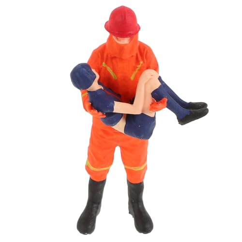 IMIKEYA Feuerwehrpuppe Feuerwehrmann Puppe Feuerwehrmann Outfit Für Feuerwehrauto Dekorationen Feuerwehrmann Kuchendekorationen Feuerwehrmann Kostüm Für Kleinkinder Feuerwehrmann von IMIKEYA