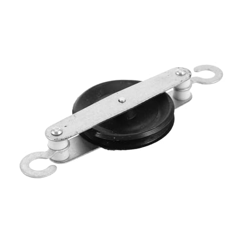 IMIKEYA Flaschenzug Seilzug experimentierkasten Riemenscheibe mit Haken Requisiten für Physikexperimente Kabelzug-Kit Hakenrolle Kabelwagen Slackline-Umlenkrolle Metall von IMIKEYA