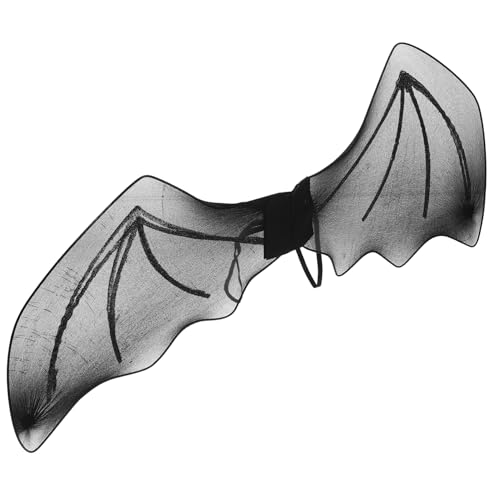 IMIKEYA Fledermausflügel Feenflügel Fledermauskostüm für Erwachsene Schläger kinderkostüme Halloween kinderkostum Halloween bat Wings Kostüm Flügel Fledermaus Kostümzubehör Polyester Black von IMIKEYA
