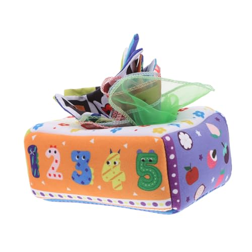 IMIKEYA Taschentuchbox Für Säuglinge Sensorisches Spielzeug Knisterpapier-taschentuchbox-Spielzeug Für Das Entwicklungsspiel des Babys von IMIKEYA