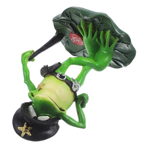 IMIKEYA Elegante Frosch Figurine Harz Handwerk Outdoor Decor Frosch Statue Für Garten von IMIKEYA