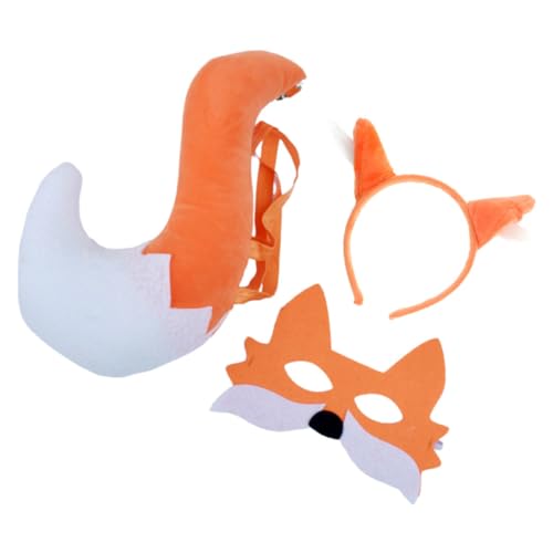 IMIKEYA Fuchs Cosplay Kostümset für Tiermaske Fuchsohren Stirnband für Halloween Weihnachten Rollenspiele und Partys Kreativ Dekorativ IMIKEYA Fuchs Cosplay Kostümset für Tiermaske Fuchsohren Stirnband für Halloween Weihnachten Rollenspiele und Partys Kreativ Dekorativ von IMIKEYA