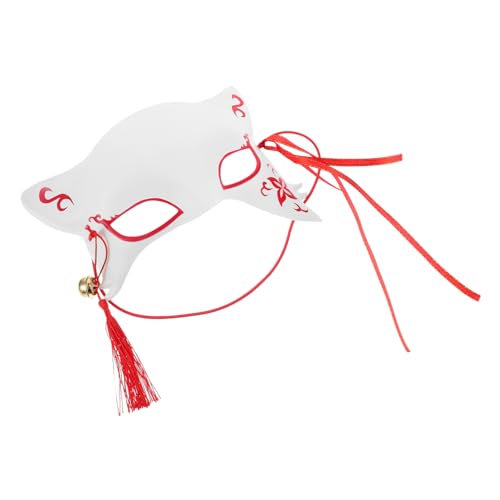 IMIKEYA Fuchs Maske für Halloween und Cosplay Halbe Katzenmaske im Japanischen Stil für Karneval Tanzpartys und Festliche Anlässe Einzigartiges Fuchsdesign IMIKEYA Fuchs Maske für Halloween und Cosplay Halbe Katzenmaske im Japanischen Stil für Karneval Tanzpartys und Festliche Anlässe Einzigartiges Fuchsdesign von IMIKEYA