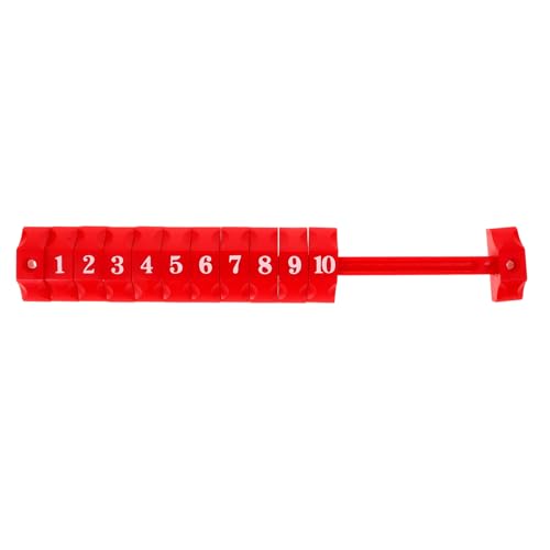 IMIKEYA Fußball Tischfußball Punktezähler Tischfußball Min Marker Tischfußball Punktezähler Tischfußball Punkteanzeiger Tischfußballspiel Kunststoff Rot von IMIKEYA
