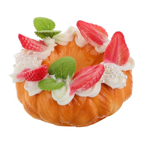 IMIKEYA Geburtstagsgeschenk süßigkeiten susigkeiten deko künstliche Desserts Requisiten künstliche Donut-Desserts Brotmodell künstliche Kuchen Simulationskrapfen hoher Simulations-Donut Pu von IMIKEYA