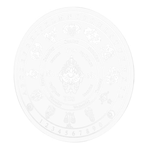 IMIKEYA Geschnitzte Muster -Ornamente bastelset Wicca-Altar-Versorgung Hexen-Wahrsagetafel aus Acryl Weissagungszubehör Pendelbrett aus Acryl Planke Pendel-Acrylplatte Weiß IMIKEYA Geschnitzte Muster -Ornamente bastelset Wicca-Altar-Versorgung Hexen-Wahrsagetafel aus Acryl Weissagungszubehör Pendelbrett aus Acryl Planke Pendel-Acrylplatte Weiß von IMIKEYA