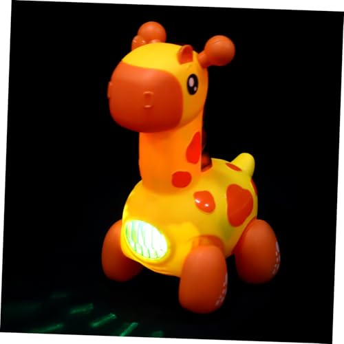 IMIKEYA Giraffe Für Kleinkinder Krabbelspielzeug Kleinkindspielzeug Sensorisches Kleinkindspielzeug Gehhilfe Krabbelspielzeug Laufende Giraffe Interaktives Giraffen von IMIKEYA