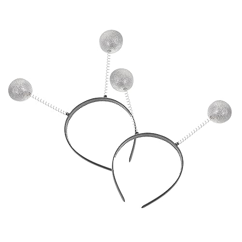 IMIKEYA Glitzer Schaumstoffball Stirnbänder Silber Ausgefallene Kopfbedeckung Für Halloween Und Karneval Leichtes Und Tragbares Accessoire Für Kostümpartys IMIKEYA Glitzer Schaumstoffball Stirnbänder Silber Ausgefallene Kopfbedeckung Für Halloween Und Karneval Leichtes Und Tragbares Accessoire Für Kostümpartys von IMIKEYA