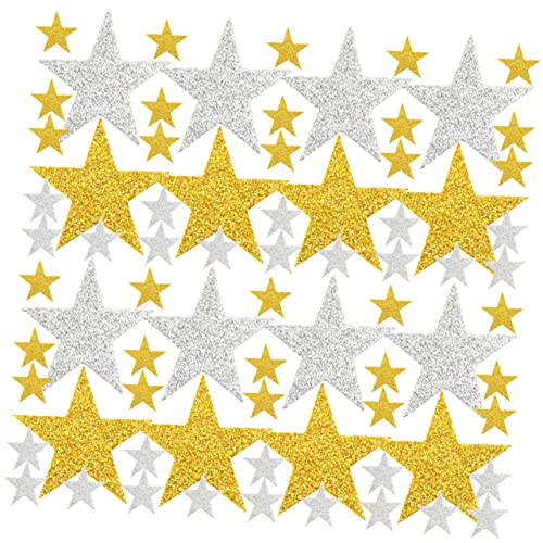 IMIKEYA Glitzer Sternaufkleber Weihnachtsaufkleber Für Schuldekor Und Bastelarbeiten Glitzernde Sterne Für Weihnachtsfeiern Und Kreative Projekte von IMIKEYA