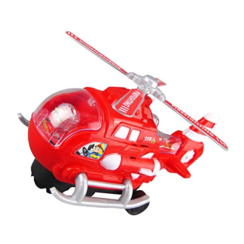 IMIKEYA Glühendes Hubschrauber für Elektronisches Cartoon Hubschrauber mit Musik und Lichtern für Kleinkinder Hand Augen Koordination und des Gemeinsamen von IMIKEYA