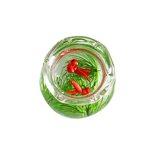 IMIKEYA Goldfischglas Aus Glas Heimdekoration Aquarium Wohnkultur Mikrolandschaftsornament Miniatur Fischglas Mini-fischglas-Modell Mini-hausversorgung Miniatur-szenendekor Rot IMIKEYA Goldfischglas Aus Glas Heimdekoration Aquarium Wohnkultur Mikrolandschaftsornament Miniatur Fischglas Mini-fischglas-Modell Mini-hausversorgung Miniatur-szenendekor Rot von IMIKEYA