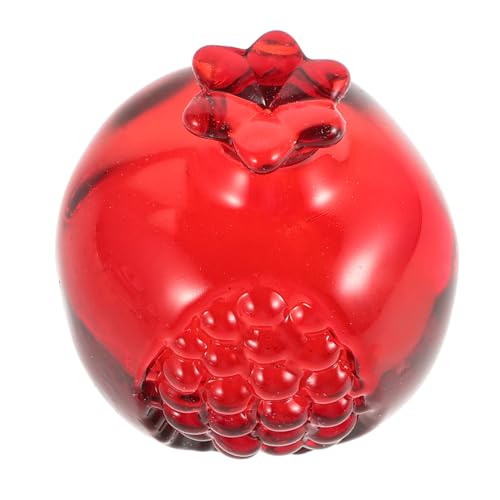 IMIKEYA Granatapfel Ornament Obst Haushaltsdekor Heimbedarf Künstliche Granatapfel Dekoration Elegante Granatäpfel Kunsthandwerk Dekoratives Künstliches Granatapfel von IMIKEYA