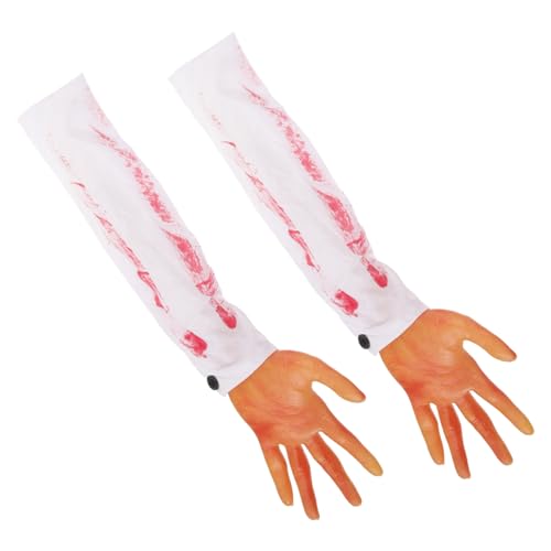 IMIKEYA Gruselige Künstliche Blutige Armhände Für Halloween Realistische Requisiten Für Spukhäuser Perfekte Deko Für Halloween Partys Und Gruselige Verkleidungen von IMIKEYA