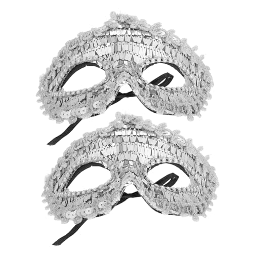 IMIKEYA Halbgesichts Masquerade Maske Damen Glitzer Vintage Stil Komfortabel Stabile Für Halloween Karneval Kostümparty Bühnenauftritte von IMIKEYA