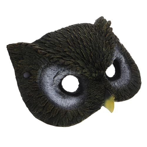 IMIKEYA Halloween Eulenmaske PU Schaum Tiermaske mit Elastischem Band für Karneval Halloween Party und Themenfeste Realistische Katzenkopfverkleidung für Erwachsene und Jugendliche von IMIKEYA
