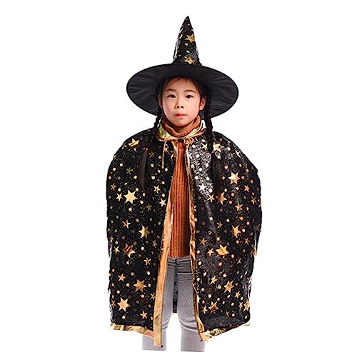 IMIKEYA Halloween Fünf Sterne Umhang Für Lustiger Hexen Kap Mit Hut Ideales Kostüm Für Halloween Feiern Party Kap Perfektes Cosplay Outfit IMIKEYA Halloween Fünf Sterne Umhang Für Lustiger Hexen Kap Mit Hut Ideales Kostüm Für Halloween Feiern Party Kap Perfektes Cosplay Outfit von IMIKEYA