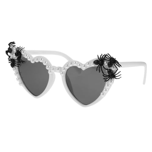 IMIKEYA Halloween Herzform Brille Lustige Partybrille Für Halloween Feste Weiße Im Design Einzigartige Festival Eyewear Für Damen Und Herren IMIKEYA Halloween Herzform Brille Lustige Partybrille Für Halloween Feste Weiße Im Design Einzigartige Festival Eyewear Für Damen Und Herren von IMIKEYA
