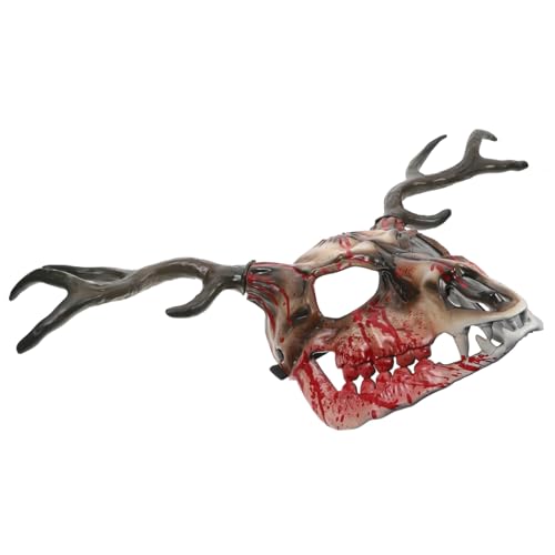IMIKEYA Halloween Horned Mask für Erwachsene Realistische Tiermaske für Cosplay und Partys Atemberaubendes Design Bequem und Atmungsaktiv Halloween und Kostümveranstaltungen von IMIKEYA