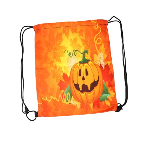 IMIKEYA Halloween Kordeltasche Lustige Kürbis Geschenktüte für Süßigkeiten und Kleine Halloween Party Ausstattung Hochwertige Tragetasche mit Kordelzug von IMIKEYA