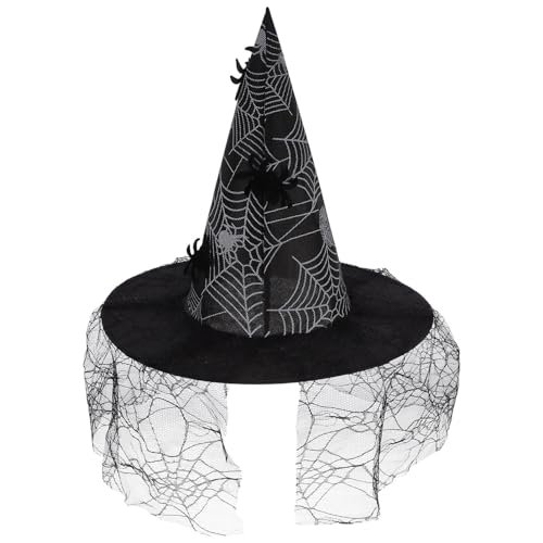IMIKEYA Halloween Maskerade Hexenhut Cosplay Spinne Hexenhut Halloween Kostüm Hut Requisite IMIKEYA Halloween Maskerade Hexenhut Cosplay Spinne Hexenhut Halloween Kostüm Hut Requisite von IMIKEYA
