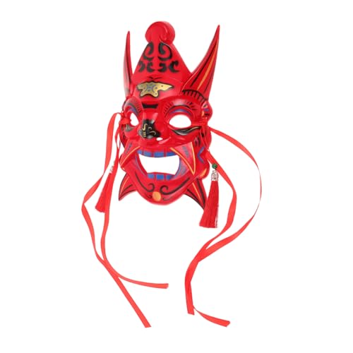 IMIKEYA Halloween Opernmaske Halloween Dekor Metallische Gesichtsbedeckung Chinesische Maske Aus Kunststoff Chinesische Opernpartymaske Opernmaske Für von IMIKEYA