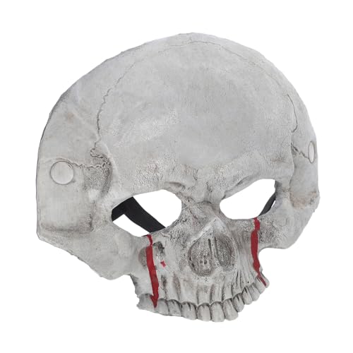 IMIKEYA Halloween Schädel Halbmaske aus Atmungsaktivem Schaumstoff Leichte Cosplay Skelett Maske mit Realistischer Struktur Bequemer Sitz für Karneval Theater und Maskenpartys IMIKEYA Halloween Schädel Halbmaske aus Atmungsaktivem Schaumstoff Leichte Cosplay Skelett Maske mit Realistischer Struktur Bequemer Sitz für Karneval Theater und Maskenpartys von IMIKEYA