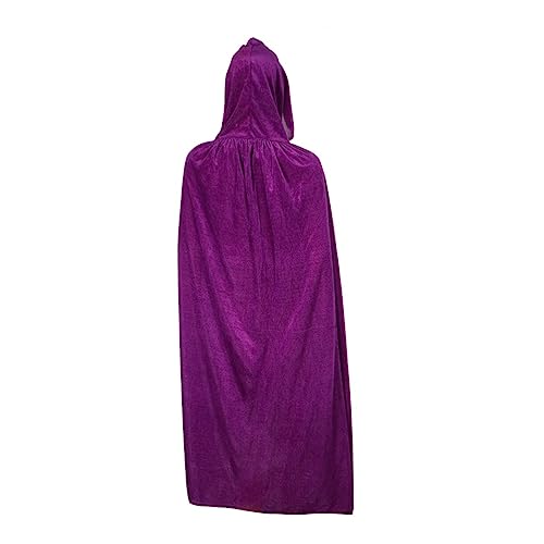 IMIKEYA Halloween Umhang Hochwertigem Samt mit Kapuze Mystischer Vampir und Gothic Stil Unisex Cosplay Kostüm für Karneval und Party von IMIKEYA