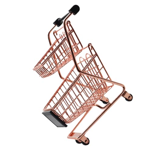 IMIKEYA Handlicher Metall Mini Warenkorb Mini Einkaufswagen Roségold Für Dekoration Kaufladen Zubehör Doppelschicht Design Für Kreative Anwendungen IMIKEYA Handlicher Metall Mini Warenkorb Mini Einkaufswagen Roségold Für Dekoration Kaufladen Zubehör Doppelschicht Design Für Kreative Anwendungen von IMIKEYA