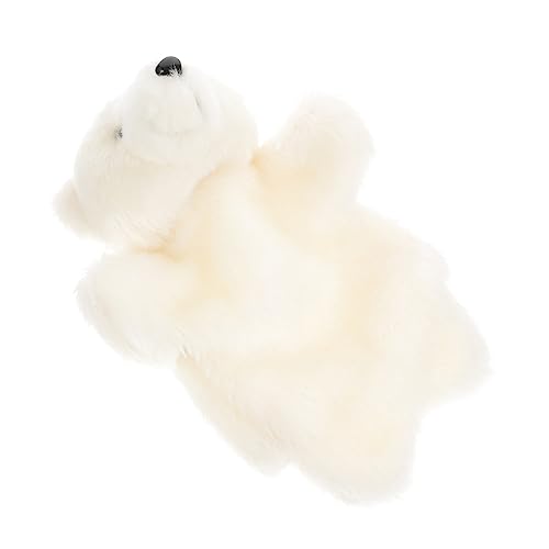 IMIKEYA Handpuppe Bär aus Plüsch Niedliches Tier für Rollenspiele für Geschichtenerzählen und Kreative Spiele mit Kindern Geschichtenerzählzeiten von IMIKEYA