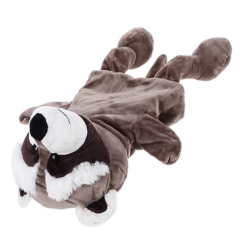 IMIKEYA Handpuppe Waschbär Cartoonpuppe Rollenspiel Handpuppe Handpuppentier Handpuppen Tier Lustige Tierhandpuppe Handpuppen Für Tierpuppe Waschbär-Puppe Pp Baumwolle von IMIKEYA