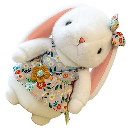 IMIKEYA Hasenpuppe Süßes Puppenplüschtier Für Mädchen Plüschpuppe Stoffhase Schöner Kuschelhase Kinderspielzeug Plüschkaninchen Kaninchenspielzeug Für Bettpuppen Pp Baumwolle von IMIKEYA