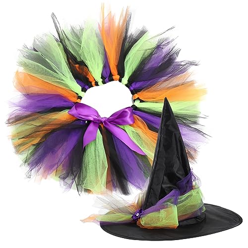IMIKEYA Hexen Kostüm Wiederverwendbar Dekorative Halloween Kleidung Schleife und Hut Leicht und Komfortabel für Karneval Themen und Kostümpartys von IMIKEYA