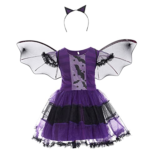 IMIKEYA Hexen Umhang Halloween Cosplay Kostüm Fledermaus Atmungsaktives Hautfreundliches Material und Langlebig für Halloween Party und Bühnenauftritte von IMIKEYA