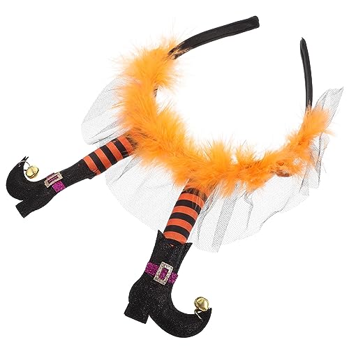 IMIKEYA Hexenfuß-stirnband Halloween-stirnbänder Für Frauen Funkeln Kopfschmuck Requisiten Halloween-spinnennetz Gruselig Band Gesicht Skelett Hexenkostüm Für Damen Kostüm Plastik Orange IMIKEYA Hexenfuß-stirnband Halloween-stirnbänder Für Frauen Funkeln Kopfschmuck Requisiten Halloween-spinnennetz Gruselig Band Gesicht Skelett Hexenkostüm Für Damen Kostüm Plastik Orange von IMIKEYA