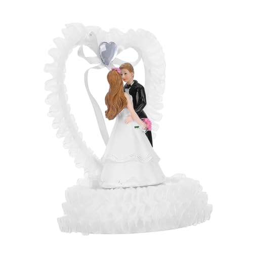 IMIKEYA Hochzeitstorte Harz Paar Topper Dekorative Paar Braut Bräutigam Statue Figur IMIKEYA Hochzeitstorte Harz Paar Topper Dekorative Paar Braut Bräutigam Statue Figur von IMIKEYA