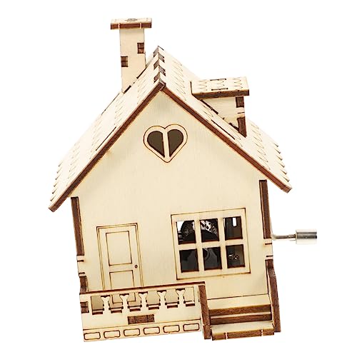 IMIKEYA Hölzerne Spieluhr im Hausdesign Handbetriebene Musikbox Desktop Perfektes Hochzeitsgeschenk für Zuhause für Dekoration und Geschenkoptionen IMIKEYA Hölzerne Spieluhr im Hausdesign Handbetriebene Musikbox Desktop Perfektes Hochzeitsgeschenk für Zuhause für Dekoration und Geschenkoptionen von IMIKEYA