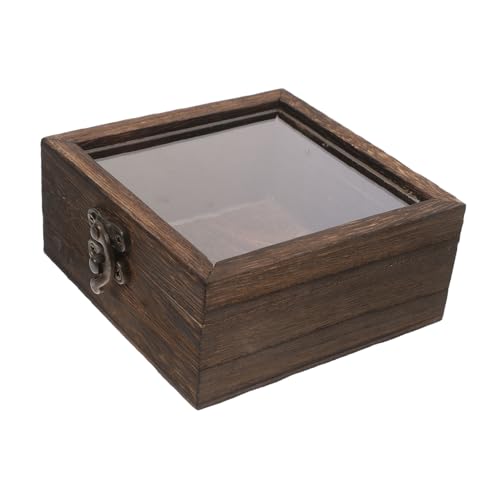 IMIKEYA Holz Insekten Specimen Box mit Deckel Multifunktionale Aufbewahrungsbox für Schmetterlinge und Getrocknete Blumen Rustikales Design für Schmuck und Kleine Sammlerstücke von IMIKEYA